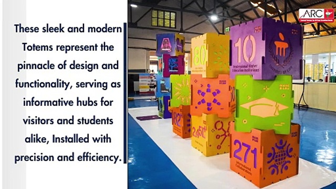 Custom and Modern 2D Totems by ARC India | Wall Graphics and Branding | Designing Brands that Define Success