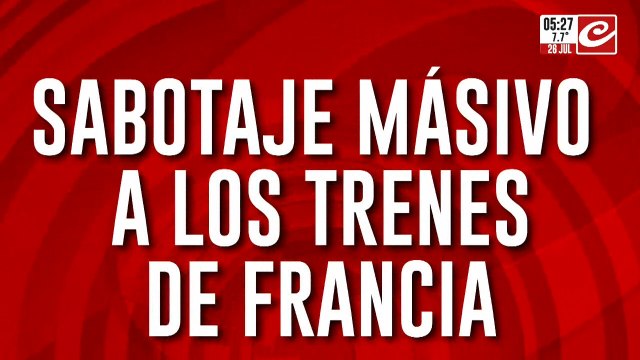 Tensión en los JJOO: sabotaje masivo a los trenes de Francia