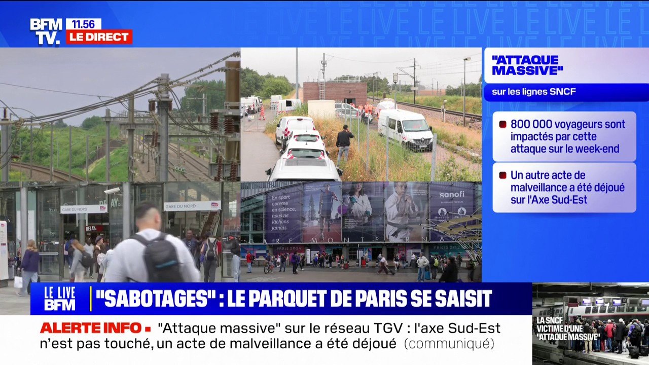 Sabotages sur les lignes TGV: le président du CIO Thomas Bach dit avoir "pleinement confiance dans les autorités françaises"