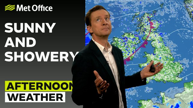 Met Office Afternoon Weather Forecast 26/07/24 - Showers and sunny spells