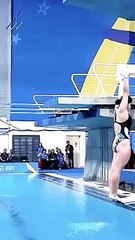 Beautiful Girl's Perfect Diving Success ✨ #shorts