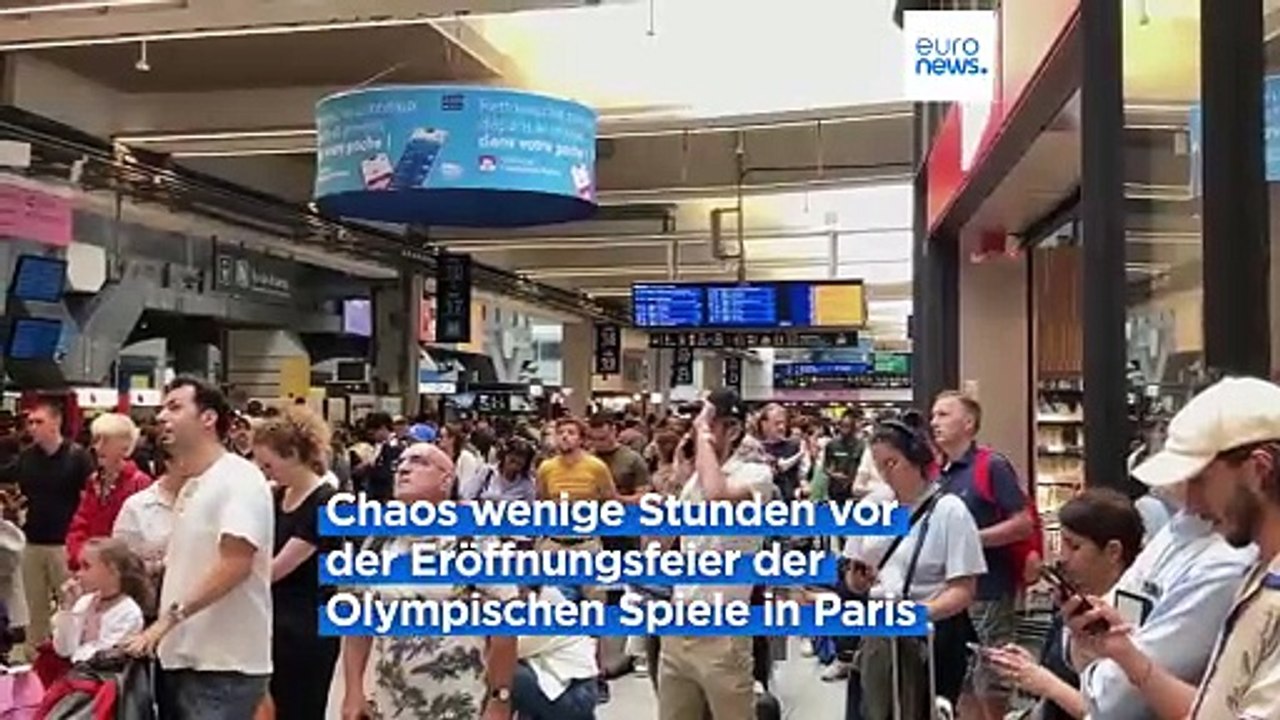 Sabotage und Brandstiftung: 'Massive Angriffe' auf das Schnellzugnetz in Frankreich