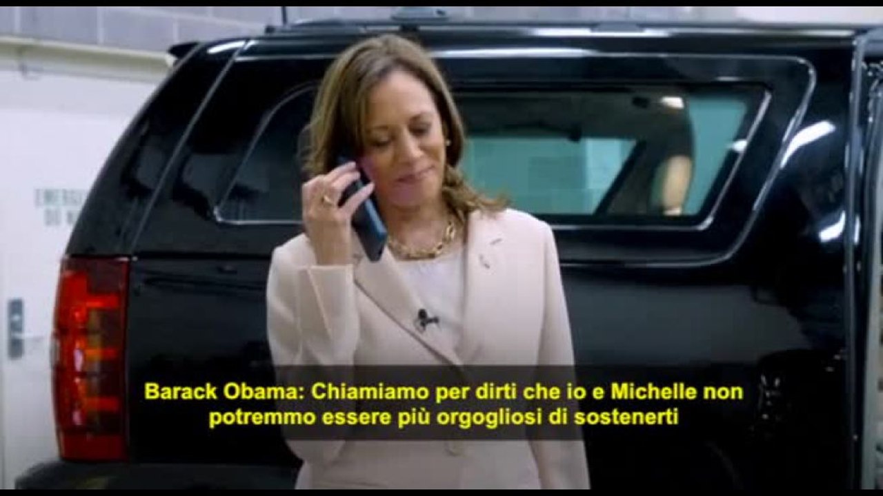 Obama dà sostegno ufficiale a Kamala Harris: ecco la telefonata