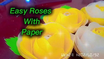 Easy paper roses
