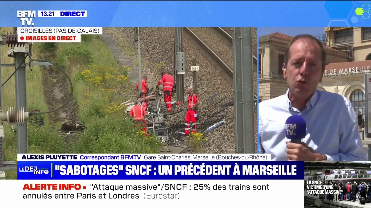 "Sabotages" du réseau SNCF: pas de perturbations au départ de la gare de Marseille Saint-Charles sur tout l'axe sud-est