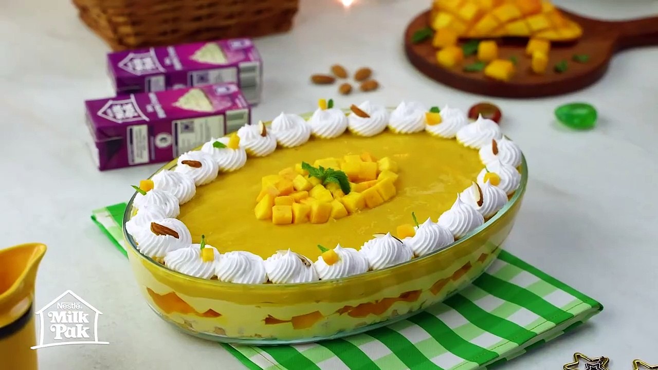 Mango Dessert_ Creamy Mango Delight Recipe by SooperChef(720P_60FPS)