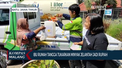 Ibu Rumah Tangga Tukarkan Minyak Jelantah Jadi Rupiah