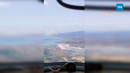 İzmir Dikili'de orman yangını