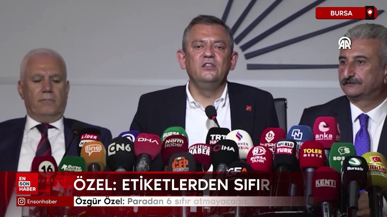 Özgür Özel: Paradan 6 sıfır atmayacağız, bir sıfır atacağız