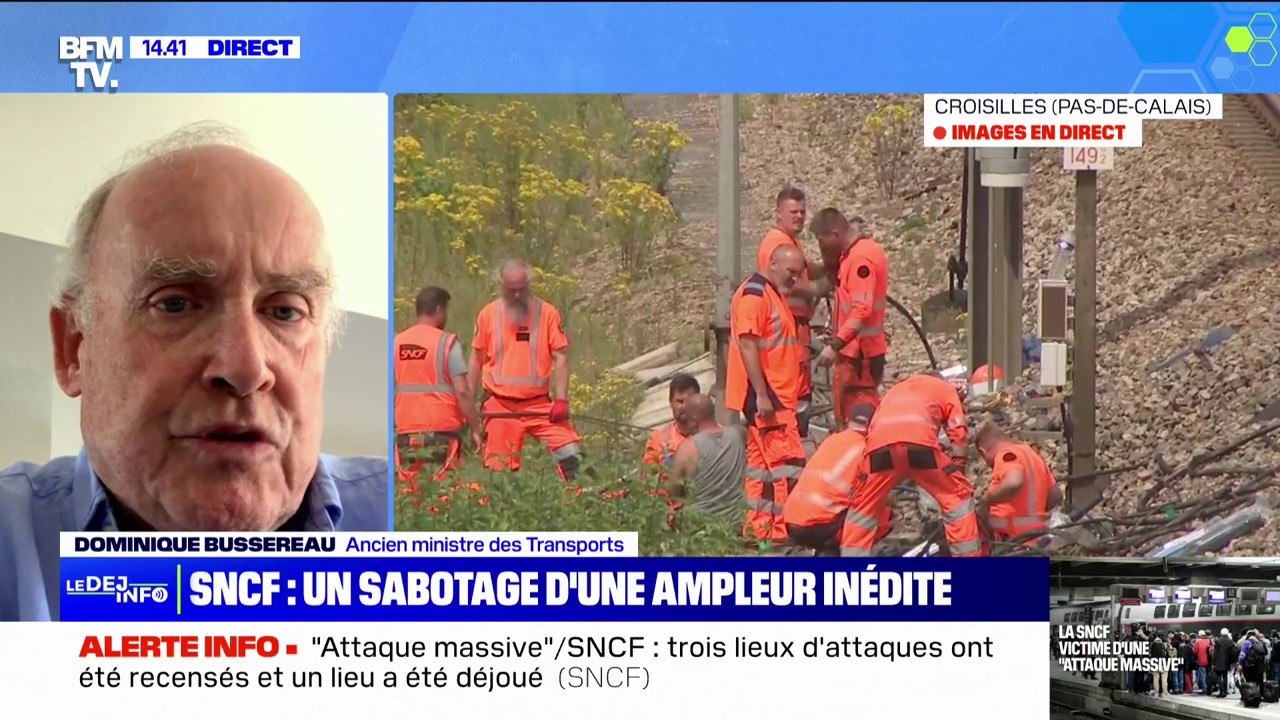 Sabotages sur le réseau SNCF: "C'est difficile de ne pas faire un lien avec les JO", estime Dominique Bussereau, ancien ministre des Transports