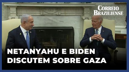 NETANYAHU E BIDEN CONVERSAM SOBRE CESSAR-FOGO EM GAZA