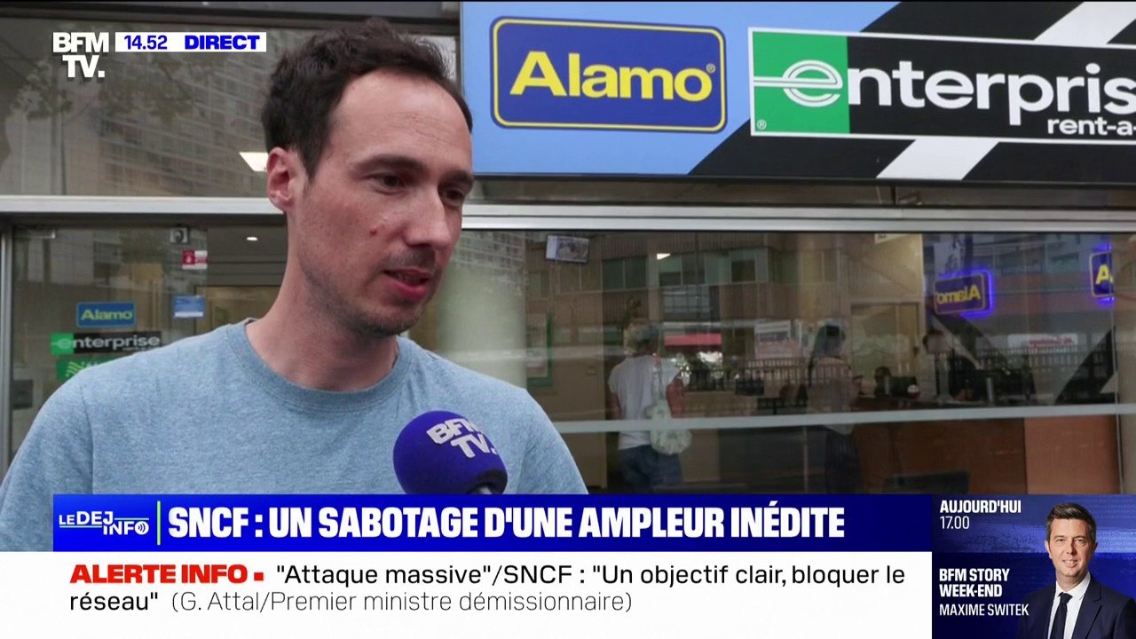 "Depuis 9h30 ce matin, on cherche des solutions": la galère des voyageurs après "l'attaque massive" contre le réseau SNCF