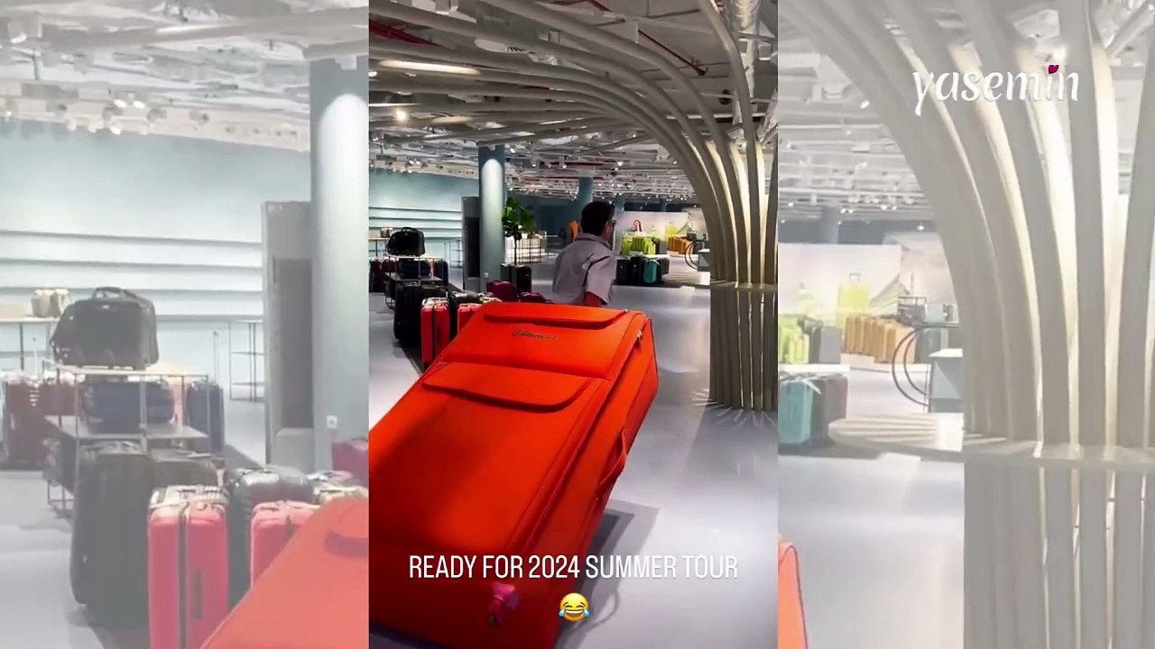 Kenan Doğulu'nun dev valizi olay oldu! Beren Saat gülme krizine girdi