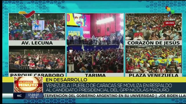 ¡Gloria al bravo pueblo! Cierra campaña electoral del Pdte. Nicolás Maduro