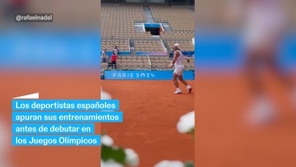 Últimos entrenamientos de los atletas españoles antes de su debut olímpico