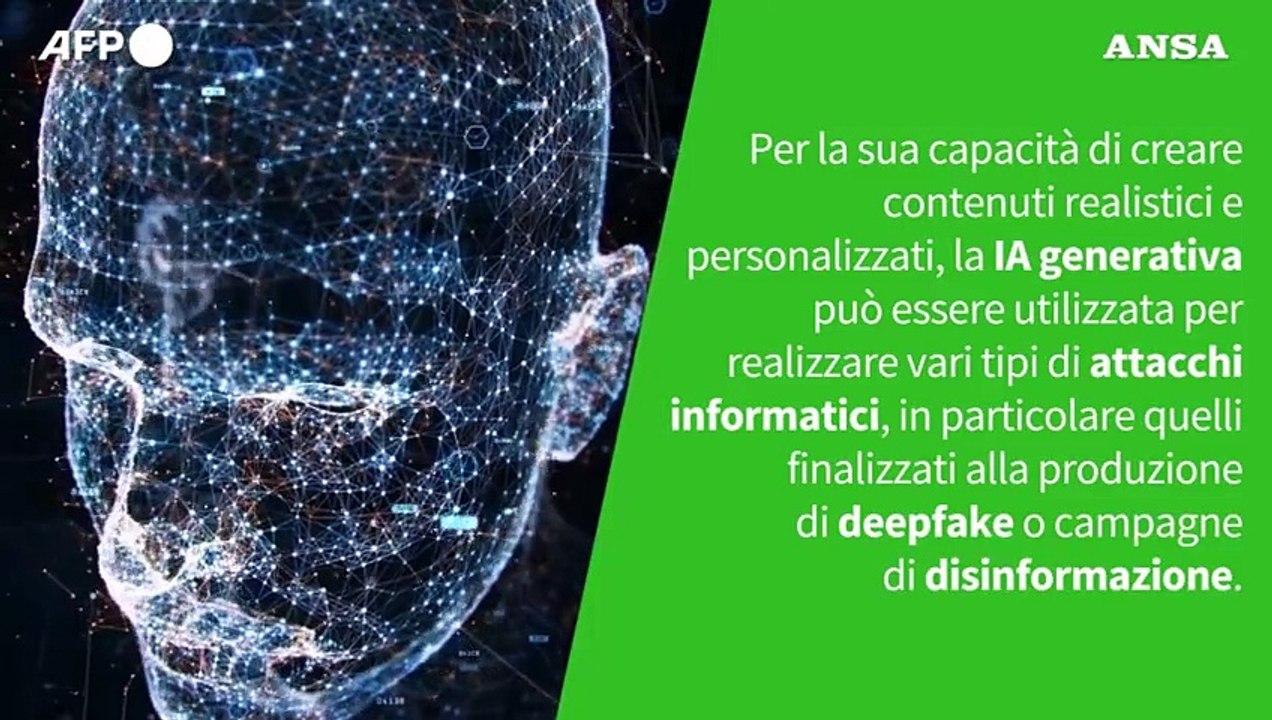 ANSA VERIFIED - E' vero che l'IA generativa puo' diventare un'arma per gli?hacker?