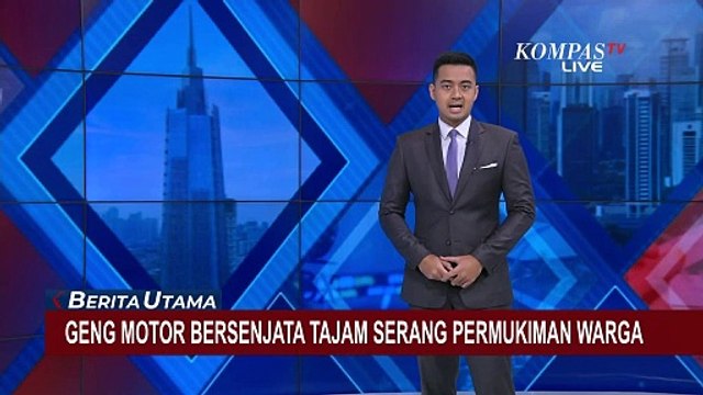 Sekelompok Geng Motor Bersenjata Tajam di Jakut Serang Permukiman Warga