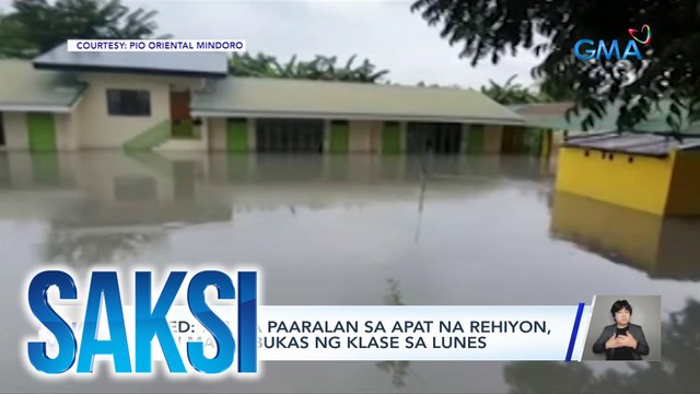 DepEd - 738 na paaralan sa apat na rehiyon, hindi magbubukas ng klase sa Lunes | Saksi