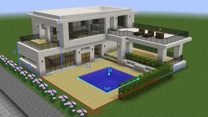 Minecraft - How to build a modern house 5