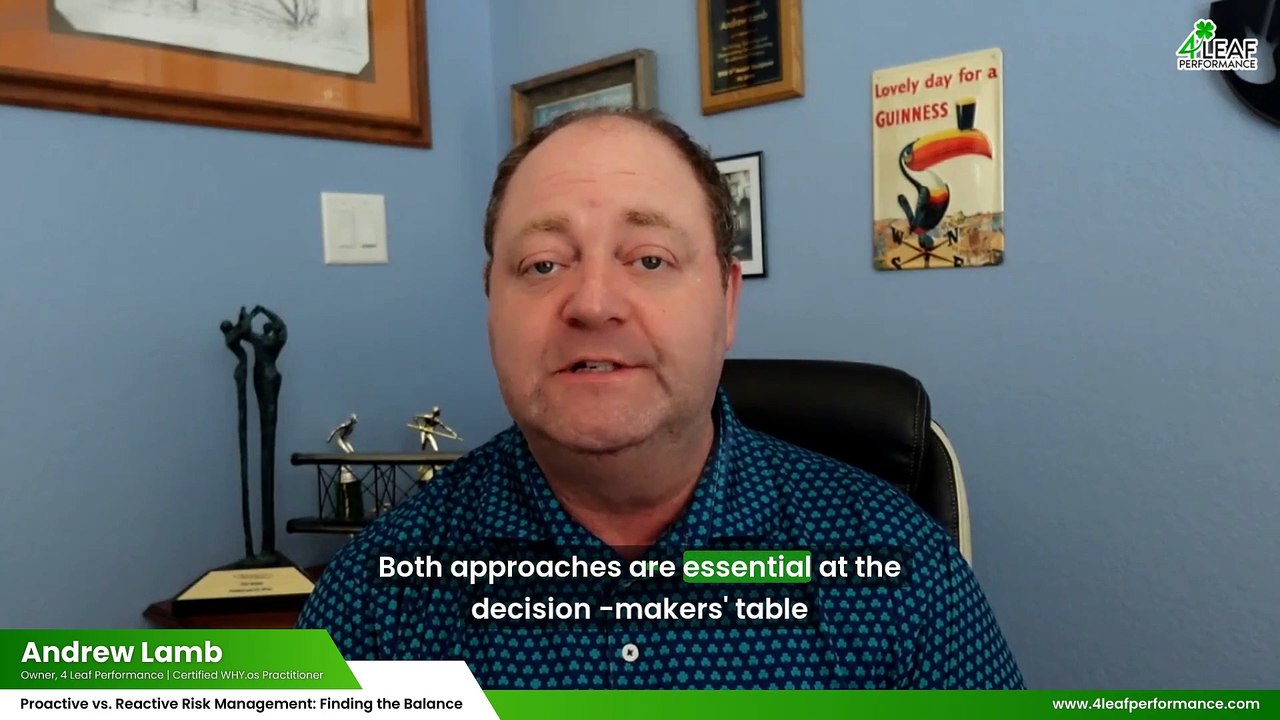 Proactive vs. Reactive Risk Management: Finding the Balance