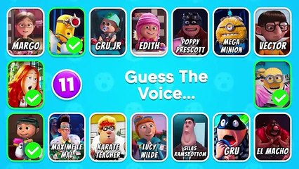 Guess The Despicable Me 4 Characters By Their Voice...! 