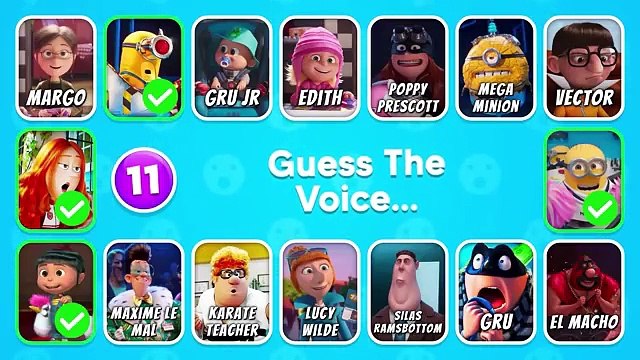 Guess The Despicable Me 4 Characters By Their Voice...!