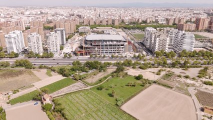 Construcción del Roig Arena, a un año de su apertura