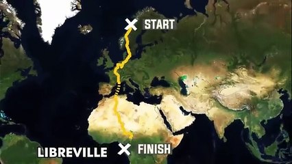 How 3000 kg ice  block travelled for 27 days