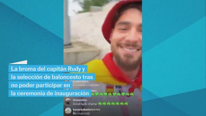 La broma de Rudy y la selección de baloncesto tras no acudir a la ceremonia de inauguración