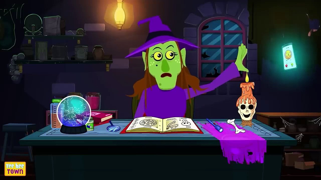 Wheels On The Bus With Dancing Zombies - Spooky Scary Skeletons Rhymes By Teehee Town