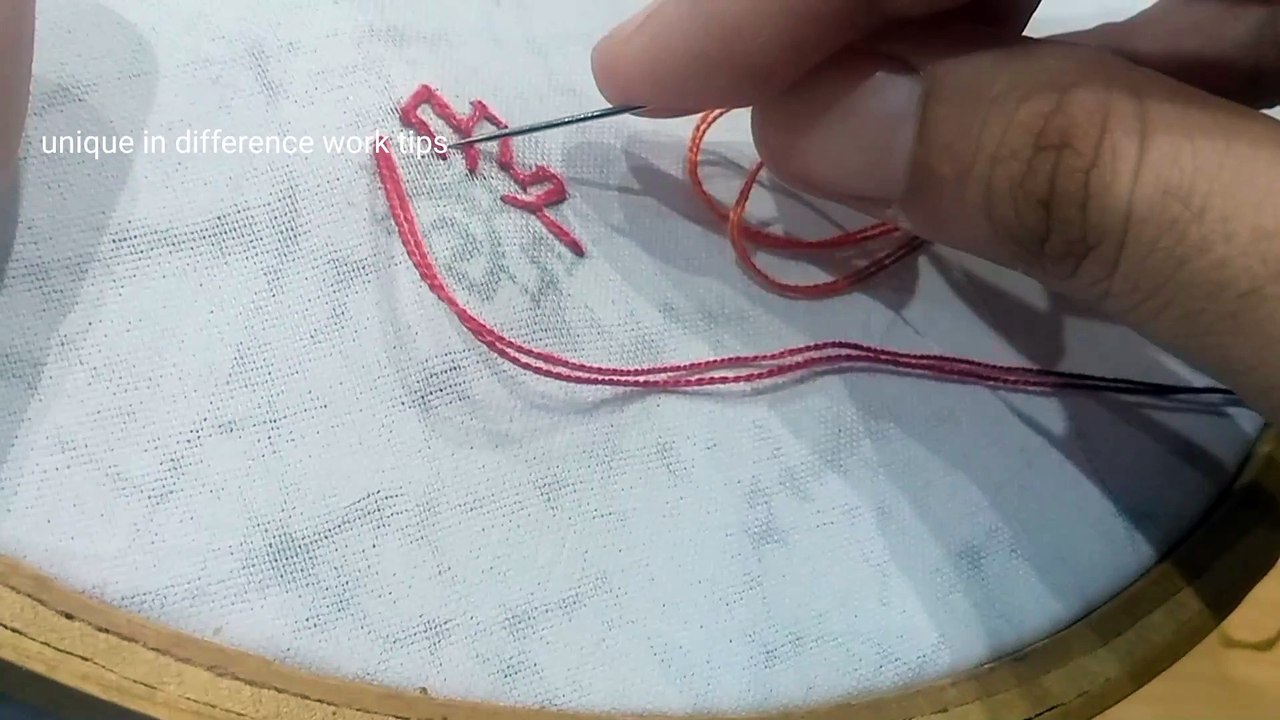 How to make Phulkari embroidary small flower