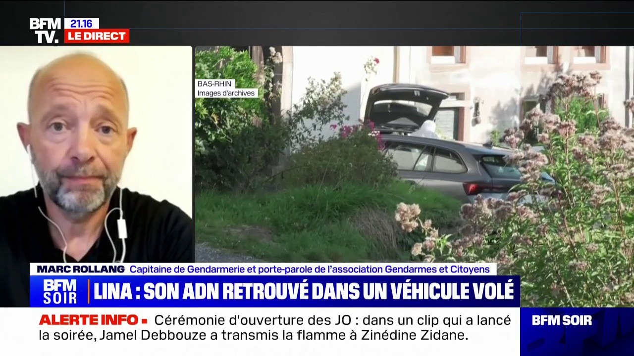 Lina: L'ADN retrouvé peut être issu "d'un fluide, de larmes, de la sueur ou du sang" explique Marc Rolland capitaine de gendarmerie