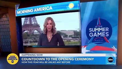 Countdown to 2024 Summer Olympics opening ceremony