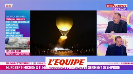 La flamme si particulière de la vasque olympique - JO 2024 - Cérémonie