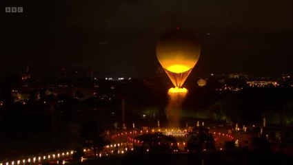 Spectacular Flaming Balloon Cauldron Ignites 2024 Olympics Opening Ceremony 🎆
