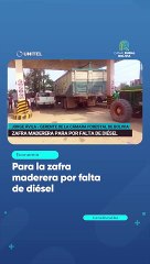 Para la zafra maderera por falta de diésel