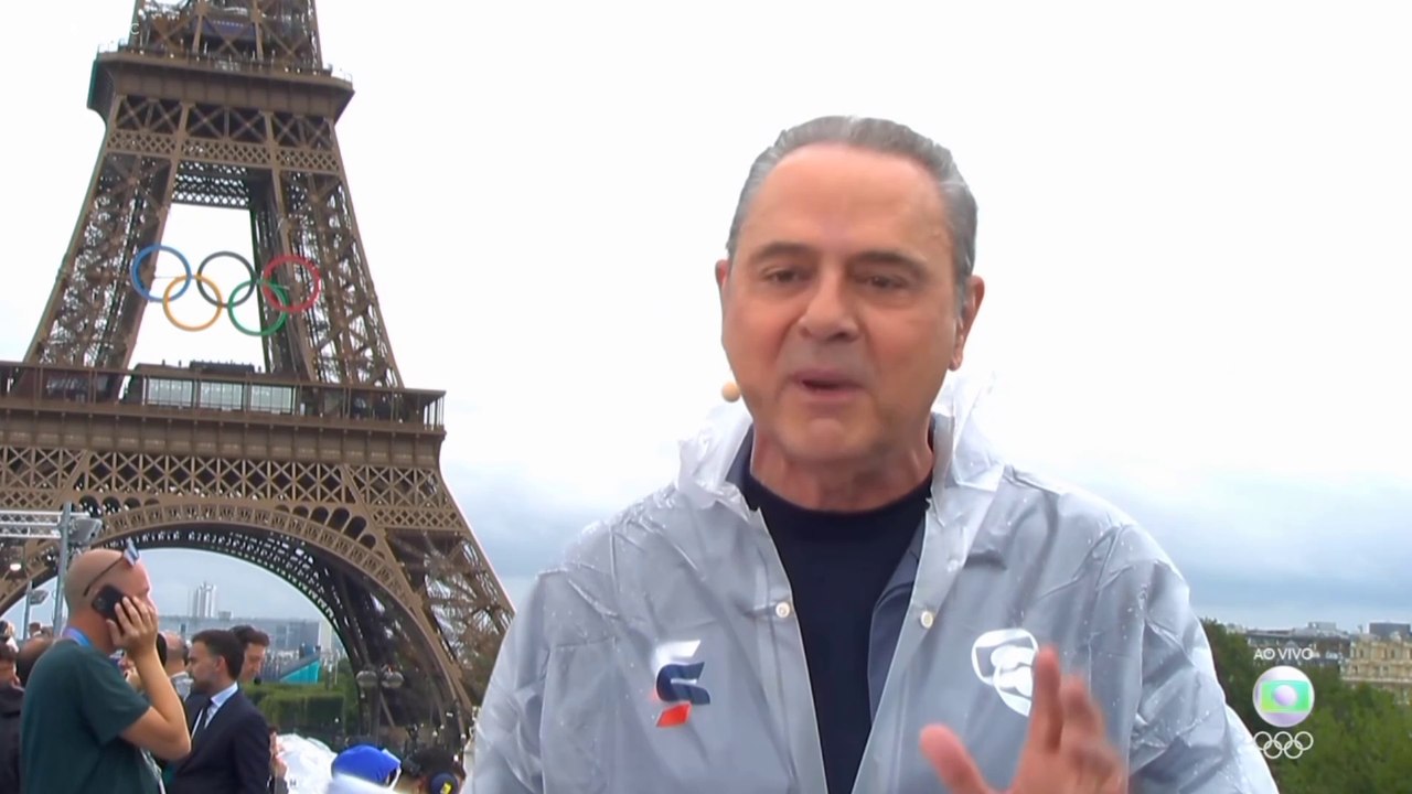 Encerramento do Jornal Hoje e início da Cerimônia de Abertura dos Jogos Olímpicos de Paris na TV Globo (26/07/2024)