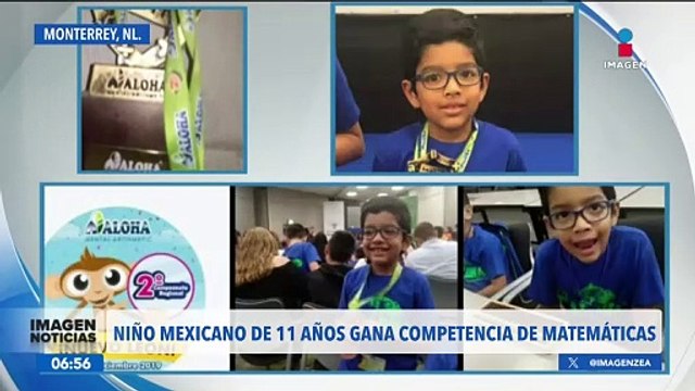 Niño mexicano de 11 años gana la Competencia Internacional de Matemáticas