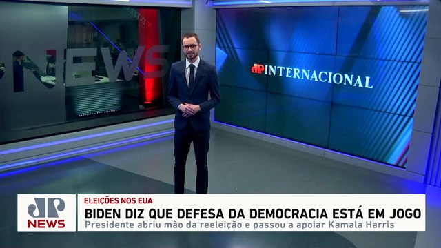 Eleições nos EUA: Biden diz que defesa da democracia está em jogo | JP INTERNACIONAL