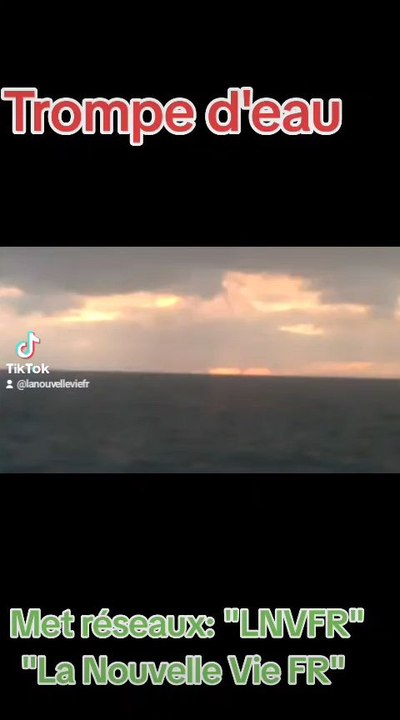 Trompe d'eau des océans de la manche vers le havre