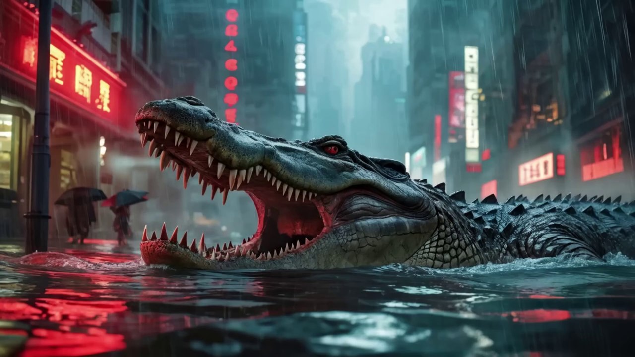 The Flood (2023) Movie Explained in Hindi-Urdu Summarized हिन्दी _ Horror Alligators