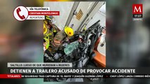 Autoridades detienen a trailero que provocó la muerte de cuatro mujeres en Coahuila