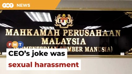 GLC CEO’s ‘massage me’ joke was sexual harassment, says Industrial Court