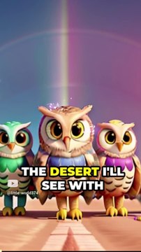 Desert Owl's Golden Eye: Fun Facts & Stories for Kids | Desert Animals & Owl Sounds