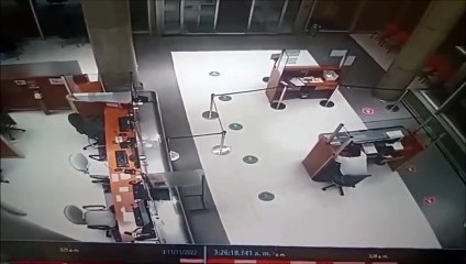 Security guard welcomes invisible guest at 3am