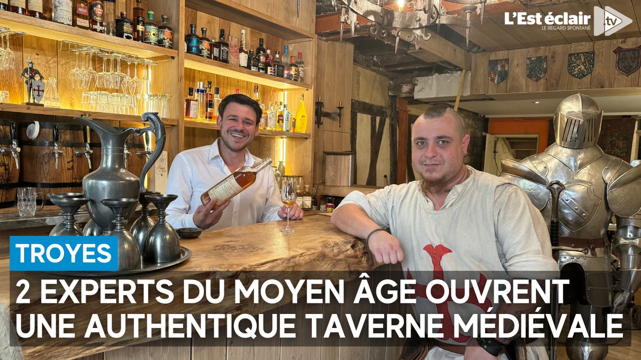 2 experts du Moyen Âge ouvrent une authentique taverne médiévale à Troyes