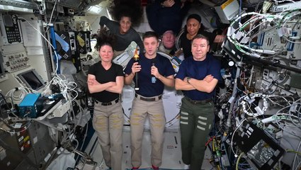 Nasa astronauts celebrate Olympic Games from outer space