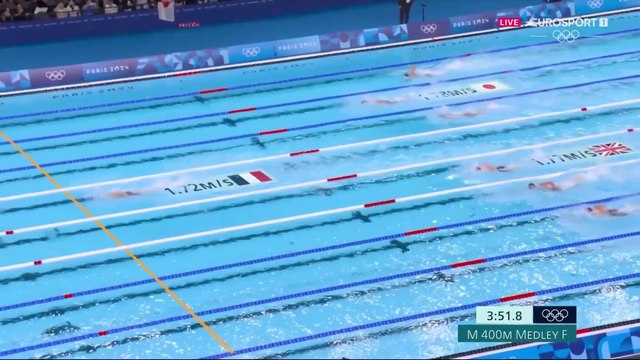 JO 2024 : LÉON MARCHAND CHAMPION OLYMPIQUE DU 400M 4 NAGES AVEC RECORD OLYMPIQUE