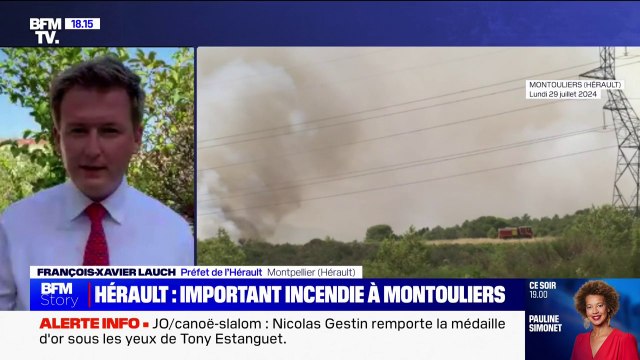 330 sapeurs-pompiers mobilisés : Le préfet de l'Hérault fait le point sur l'incendie en cours à Montouliers