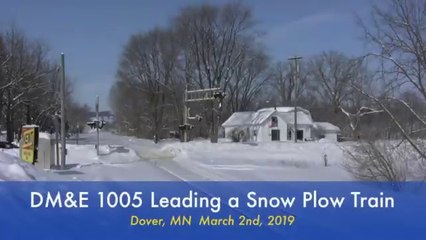 Train Snow Plowing Action